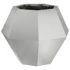 vidaXL Jardinera Plateado 50 x 50 x 40 cm Acero Galvanizado
