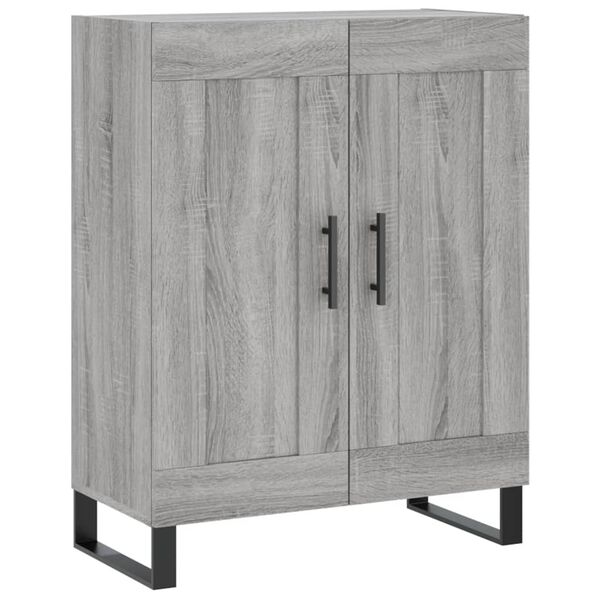 vidaXL Aparador de madera de ingenier&iacute;a gris Sonoma 69,5x34x90 cm