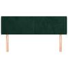 vidaXL Cabecero de terciopelo verde oscuro 147x16x78/88 cm