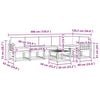 vidaXL Conjunto de sof&aacute;s de exterior 7 pcs Gris Natural y Claro
