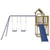vidaXL Parque infantil de exterior madera de pino impregnada