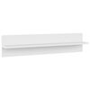 vidaXL Estante de pared 4 uds madera contrachapada blanco 80x11,5x18cm