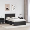 vidaXL Estructura de cama Negro 120 x 190 cm Madera de pino macizo