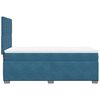 vidaXL Cama box spring con colch&oacute;n terciopelo azul 90x190 cm