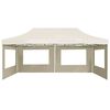 vidaXL Carpa plegable profesional y paredes aluminio crema 6x3m
