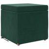 vidaXL Taburete Verde oscuro 41 x 41 x 40 cm