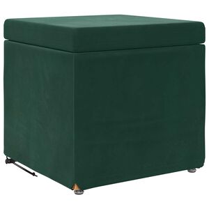 vidaXL Taburete Verde oscuro 41 x 41 x 40 cm