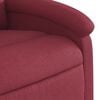 vidaXL Sillón reclinable de tela rojo tinto