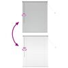 vidaXL Persiana para Ventana con cortinas Manual Plateado Aluminio