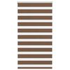 vidaXL Estor cebra marr&oacute;n 75x150 cm tejido ancho 70,9 cm poli&eacute;ster