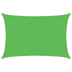 vidaXL Toldo de vela HDPE verde claro 160 g/m&sup2; 3,5x5 m