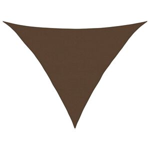 vidaXL Toldo de vela marr&oacute;n HDPE 160 g/m&sup2; 5x5x6 m