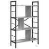 vidaXL Estante de libros 7 niveles 75 x 30 x 123,5 cm Gris Sonoma