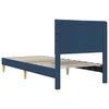 vidaXL Estructura de cama con cabecera Azul 80 x 200 cm tela