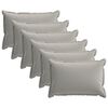 vidaXL Funda de almohada 6 uds. HOUTEN Gris 50 x 75 cm Poli&eacute;ster
