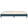 vidaXL Cama box spring sin colch&oacute;n terciopelo azul oscuro 200x220 cm