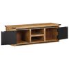 vidaXL Mueble de TV con puertas madera maciza de mango 105x35x36 cm