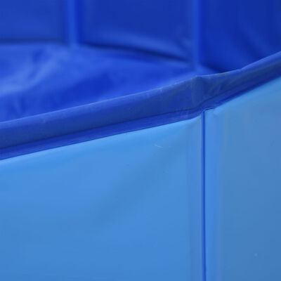 vidaXL Piscina para perros plegable PVC azul 120x30 cm