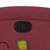 vidaXL Sill&oacute;n de masaje reclinable de tela color vino tinto
