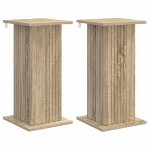 vidaXL Soporte de plantas 2 uds. Roble Sonoma 30,5 x 30 x 60,5 cm