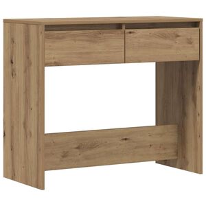 vidaXL Mesa consola madera de ingenier&iacute;a roble artesanal 89x41x76,5 cm