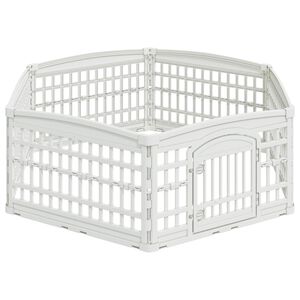 vidaXL Parque Infantil para Perros de 6 Paneles 177,5 x 154,5 x 58 cm