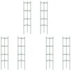 vidaXL Tutores para tomates 6 unidades acero y PP 154 cm