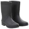 vidaXL Botas de agua negro n&uacute;mero 45 PVC