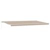 vidaXL Toldo retr&aacute;ctil Beige 600 x 300 cm Poli&eacute;ster y Aluminio