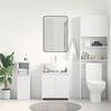 vidaXL Armario de baño madera contrachapada blanco 60x33x61 cm