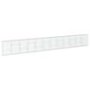 vidaXL Cesta de gaviones con cubierta hierro galvanizado 1200x50x150cm