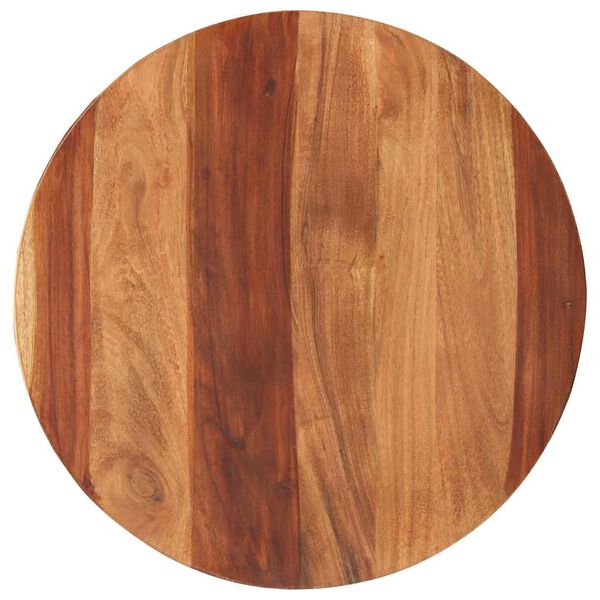 vidaXL Tablero de mesa redonda madera maciza de acacia 25-27 mm 50 cm