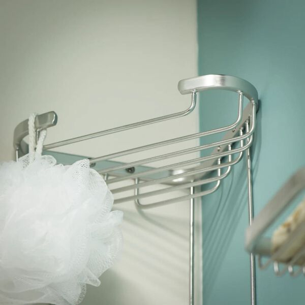 Tiger Estanter&iacute;a de esquina de ducha Exquisit plateado 489620942