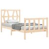 vidaXL Estructura de cama sin colchón madera maciza de pino 100x200 cm