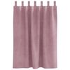 vidaXL Cortinas opacas 2 pcs Rosa Oscuro 140 x 140 cm Terciopelo