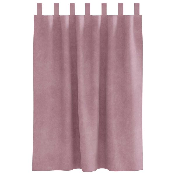 vidaXL Cortinas opacas 2 pcs Rosa Oscuro 140 x 140 cm Terciopelo
