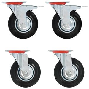 vidaXL Ruedas giratorias 4 unidades 125 mm