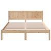 vidaXL Estructura de cama Marr&oacute;n 160 x 200 cm Madera maciza de Pino