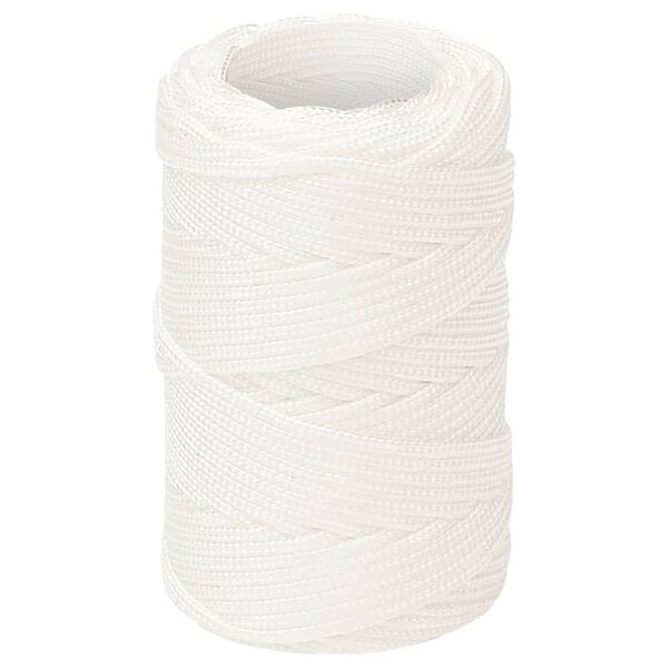 vidaXL Cuerda de barco polipropileno blanco intenso 2 mm 500 m
