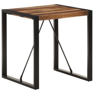 vidaXL Mesa de comedor madera maciza de acacia 70x70x75 cm