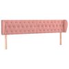 vidaXL Cabecero de terciopelo rosa 183x23x78/88 cm