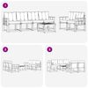 vidaXL Conjunto de sof&aacute;s de exterior con coj&iacute;n 7 pcs Natural y Beige