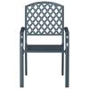 vidaXL Silla de Jard&iacute;n 4 pcs Antracita 56 x 65 x 89 cm Acero