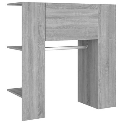 vidaXL Mueble de recibidor 2 uds madera contrachapada gris Sonoma