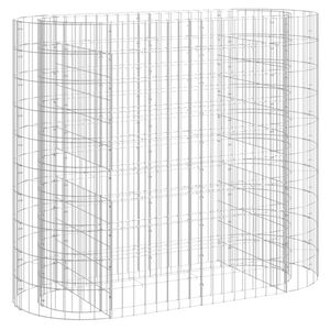 vidaXL Arriate de gaviones de hierro galvanizado 120x50x100 cm