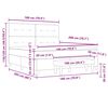 vidaXL Cama tipo Box Spring Marr&oacute;n oscuro 180 x 200 cm tela