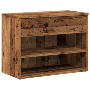 vidaXL Zapatero madera ingenier&iacute;a madera envejecida 60x30x45 cm