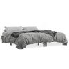 vidaXL Estructura cama madera ingeniería metal gris Sonoma 180x200 cm