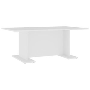 vidaXL Mesa de centro de madera contrachapada blanco 103,5x60x40 cm