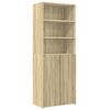 vidaXL Armario de madera de ingenier&iacute;a roble Sonoma 70x42,5x225 cm